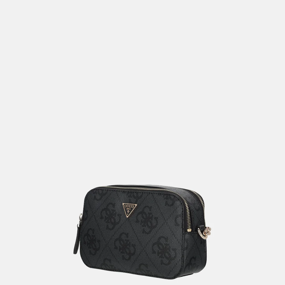 Guess Noelle II crossbody tas coal logo bij Duifhuizen
