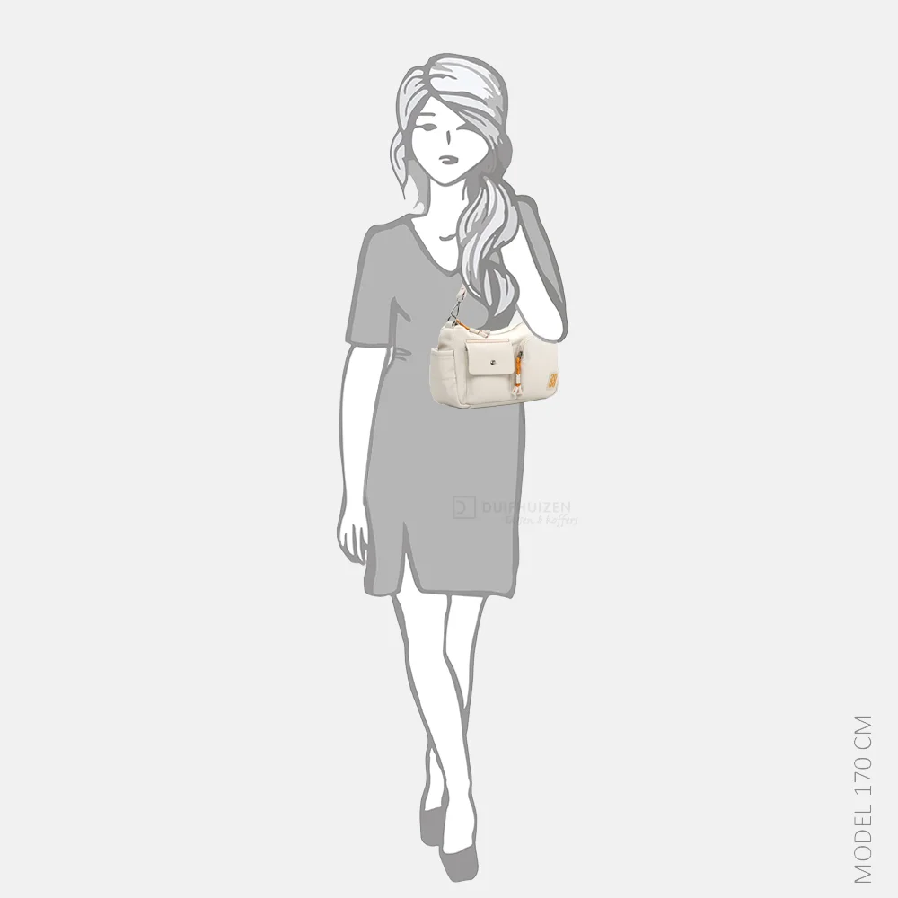 Emily & Noah Joeline schoudertas beige bij Duifhuizen