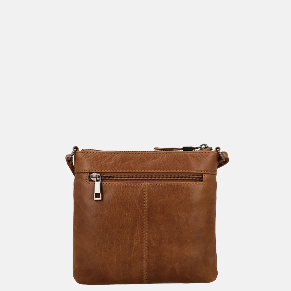 Hide & Stitches Porto crossbody tas bruin bij Duifhuizen