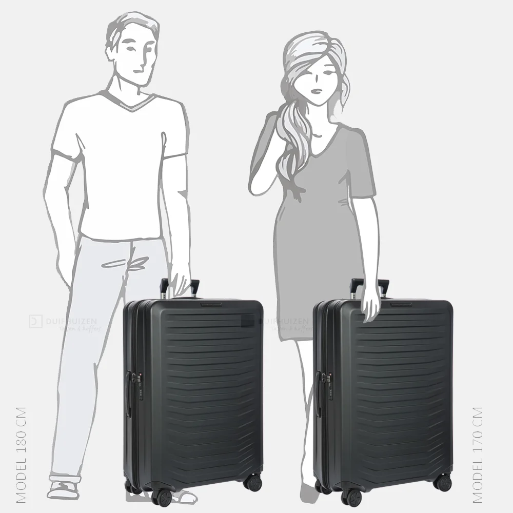 Porsche Design Roadster reiskoffer 75 cm black matt bij Duifhuizen