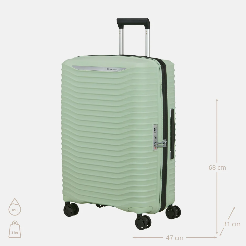 Samsonite Upscape koffer 68 cm soft sage bij Duifhuizen