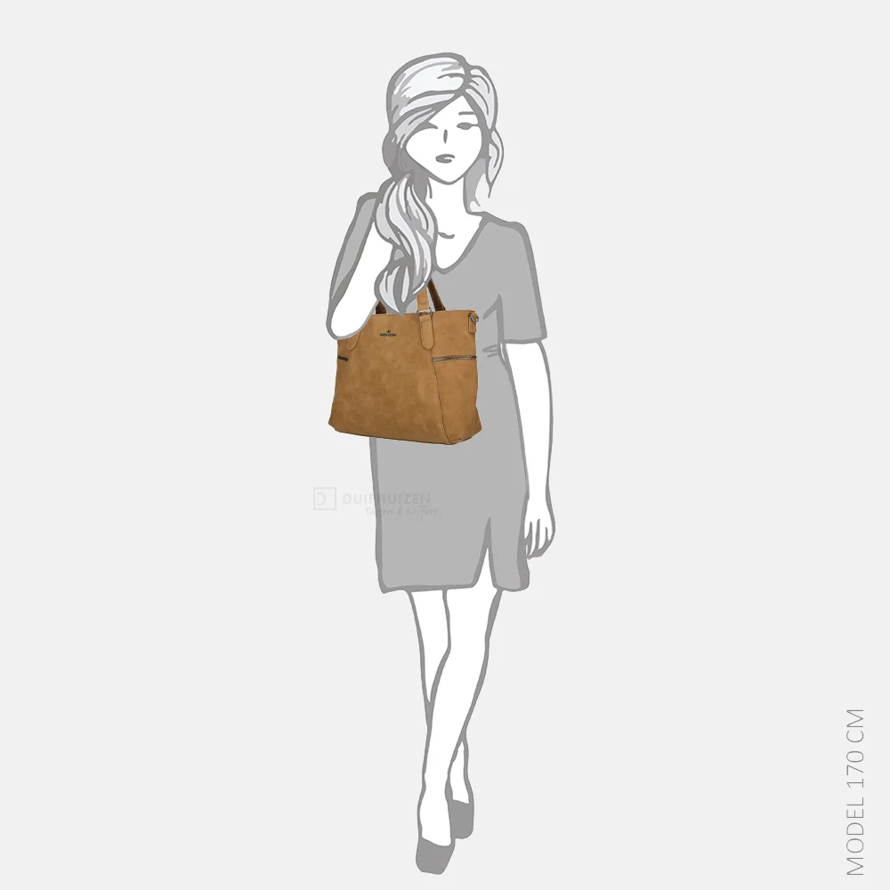 Enrico Benetti Roxy shopper camel bij Duifhuizen
