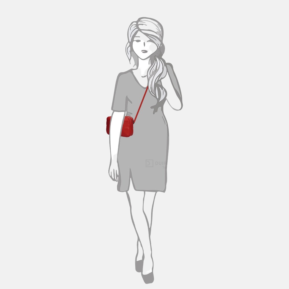 GiGi Fratelli Romance crossbody tas red bij Duifhuizen