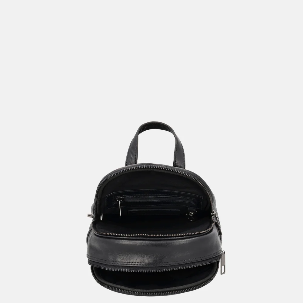 Hide & Stitches Porto rugzak black bij Duifhuizen