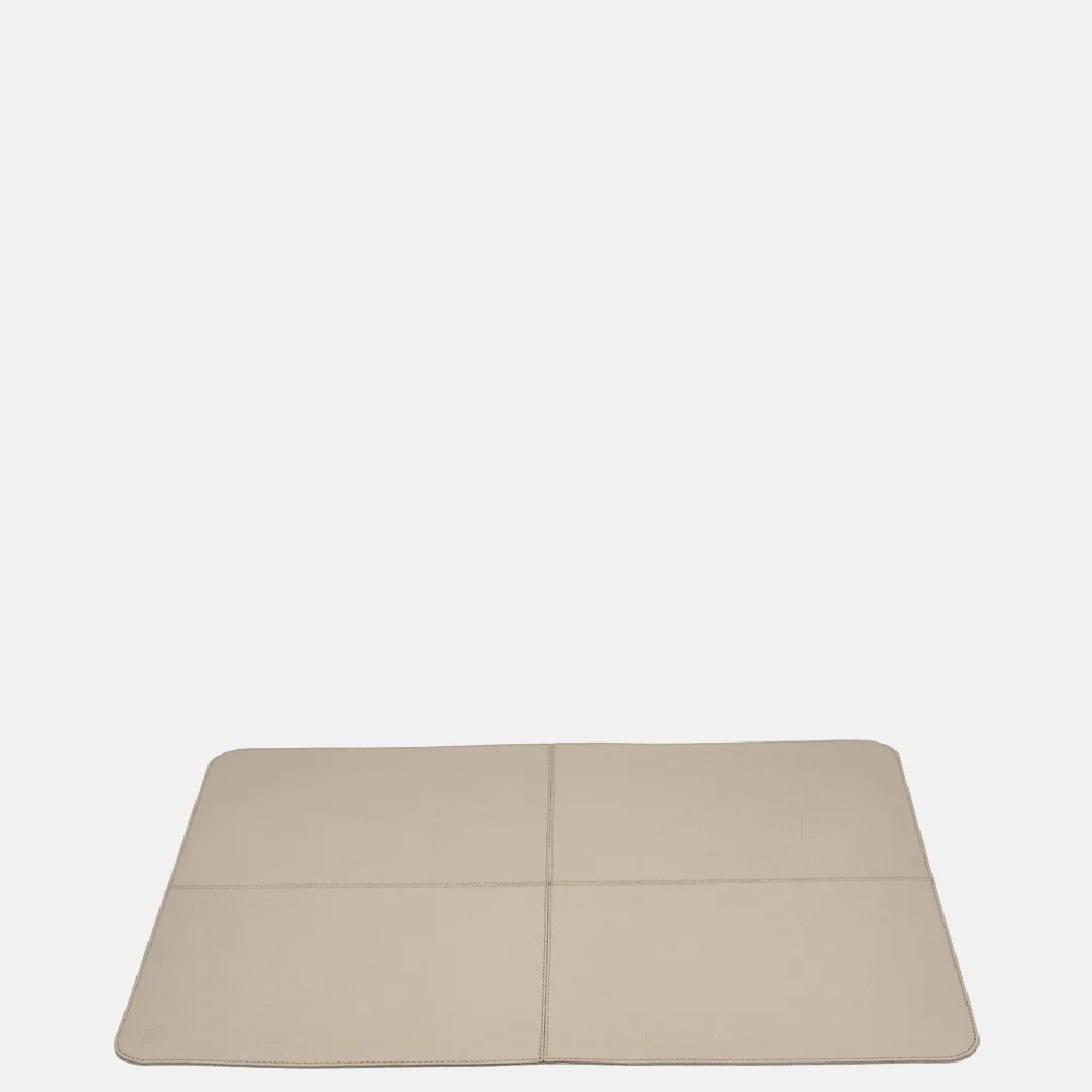 Chamada leren placemats rechthoek effen (2 stuks) beige bij Duifhuizen