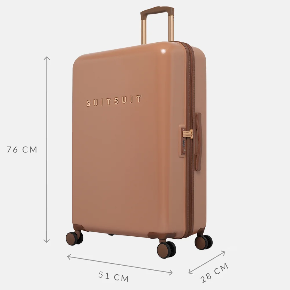 Suitsuit Fab Seventies reiskoffer 76 cm italian clay bij Duifhuizen