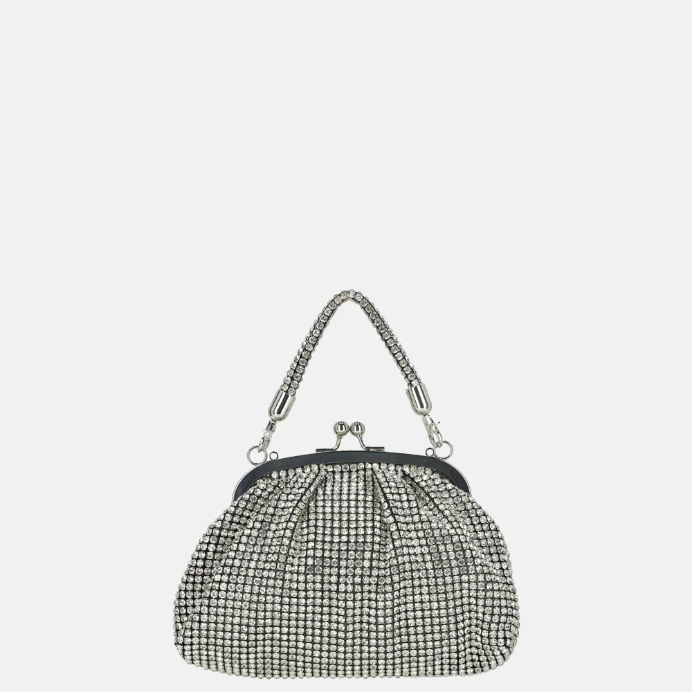 Firenze Strass handtas silver bij Duifhuizen