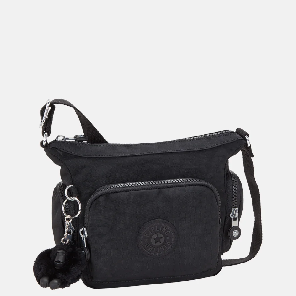 Kipling Gabbie crossbody tas mini black noir bij Duifhuizen