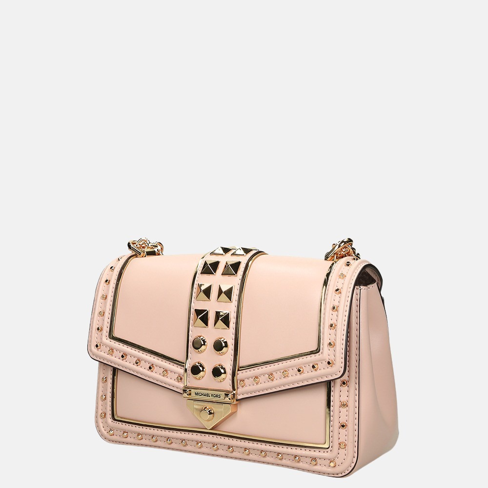 Michael Kors Chain Soho crossbody tas L soft pink bij Duifhuizen