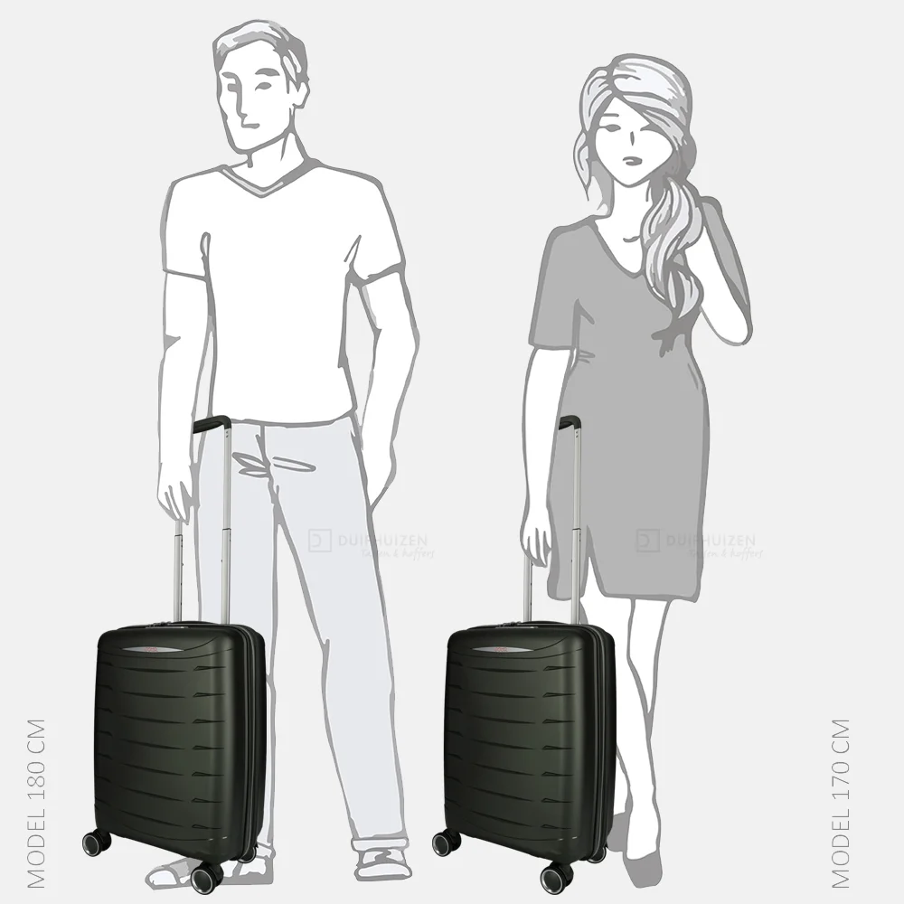 Jump Furano 2 handbagage koffer 55 cm Kaki bij Duifhuizen