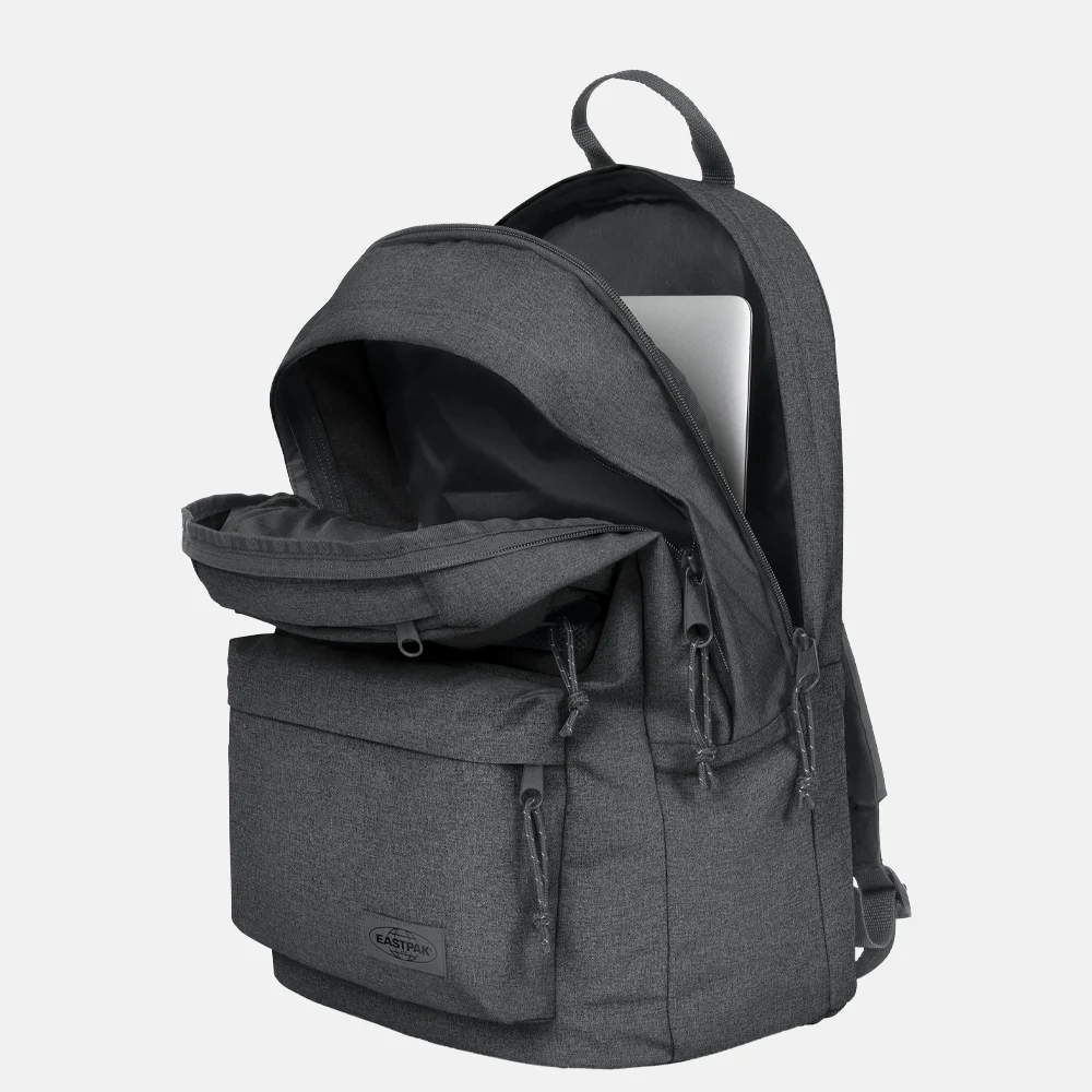 Eastpak Double Office  laptoprugzak 17 inch black denim bij Duifhuizen