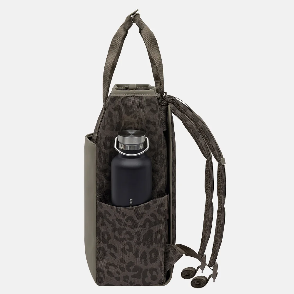 Kapten & Son Lindby Pro laptoprugzak dark brown bij Duifhuizen