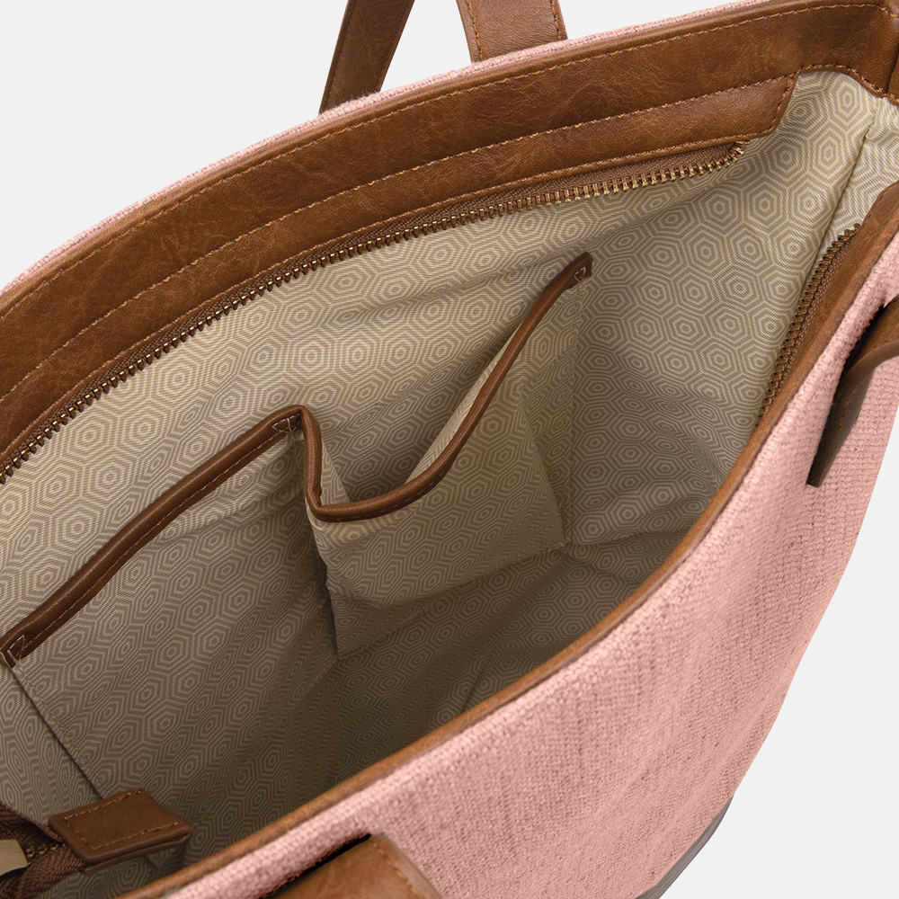 SUITSUIT Fab Seventies Upright bag shopper coral cloud bij Duifhuizen