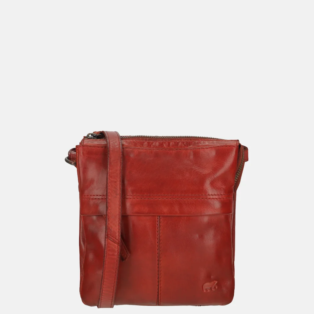 Bear Design crossbody tas rood