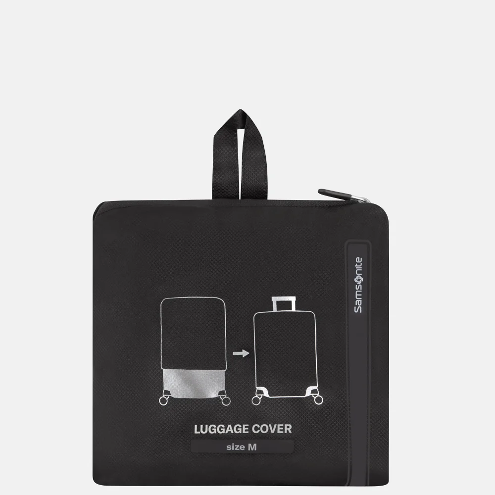 Samsonite Revolution kofferhoes M black bij Duifhuizen