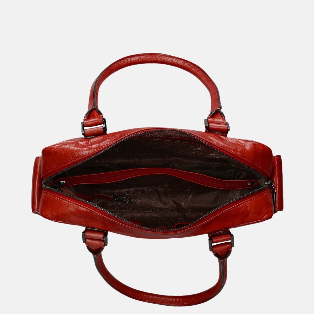 Claudio Ferrici Pelle Vecchia shopper red bij Duifhuizen