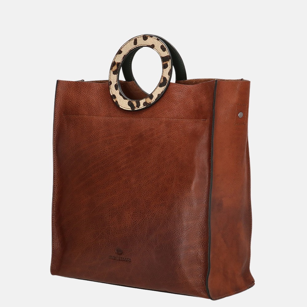 Micmacbags Wildlife handtas brown bij Duifhuizen