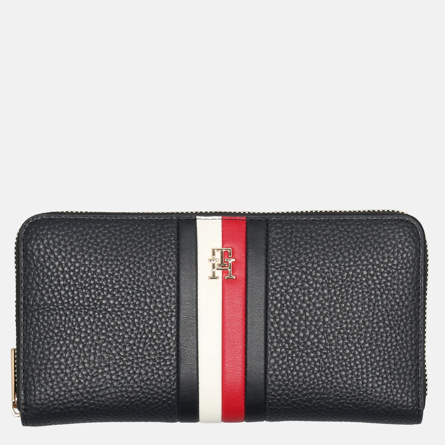 Tommy Hilfiger Icon ziparound ritsportemonnee L space blue bij Duifhuizen