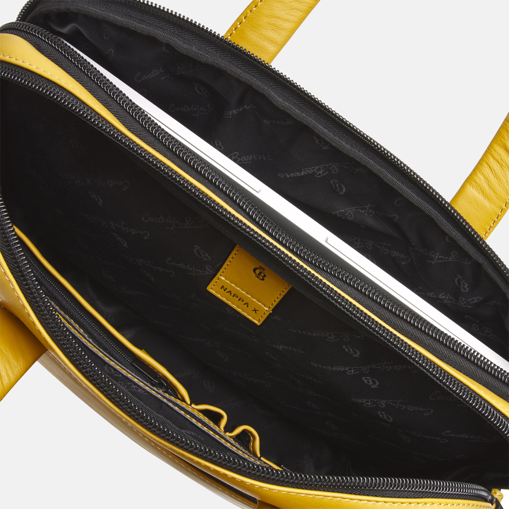 Castelijn & Beerens laptoptas 15 inch yellow bij Duifhuizen