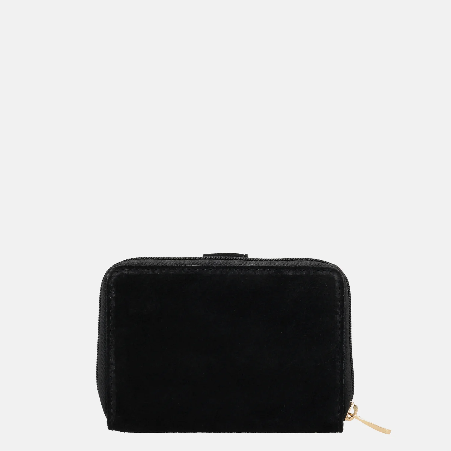 Charm London Sevilla portemonnee suede zwart bij Duifhuizen