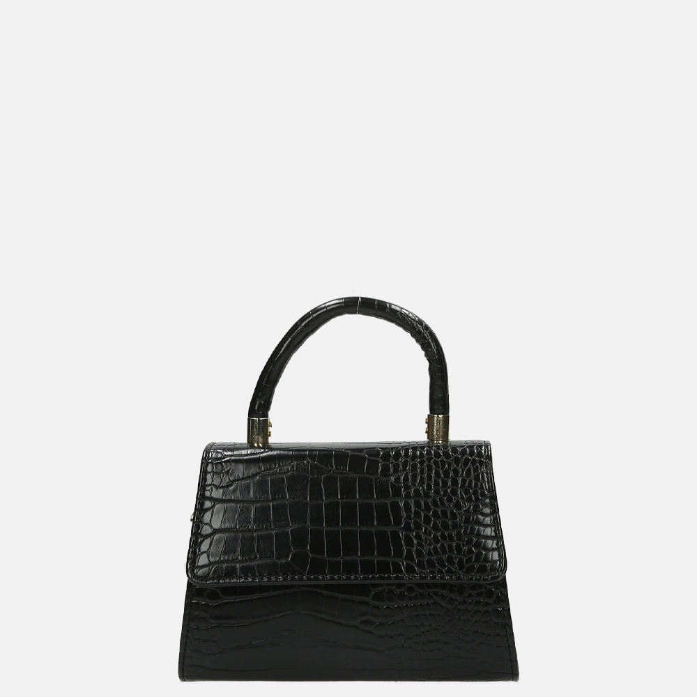 Firenze crossbody tas croco black bij Duifhuizen