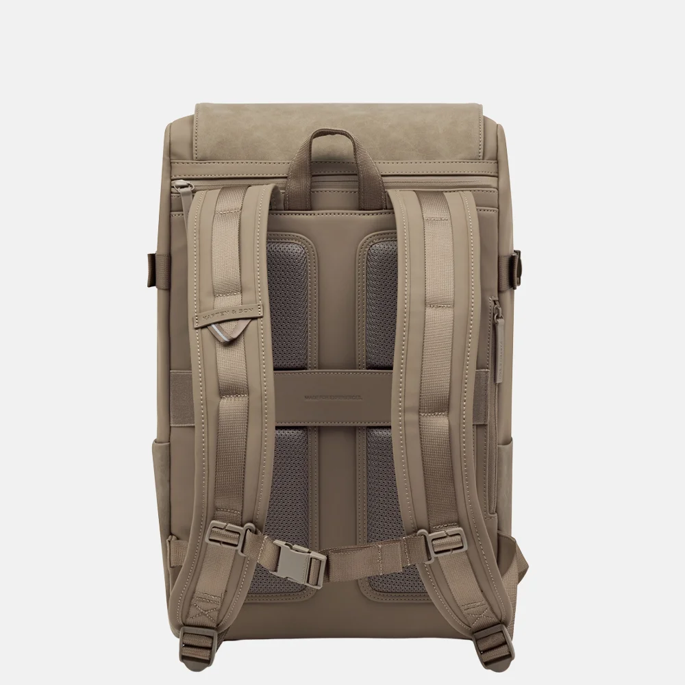 Kapten & Son Bali Pro laptoprugzak 16 inch walnut bij Duifhuizen