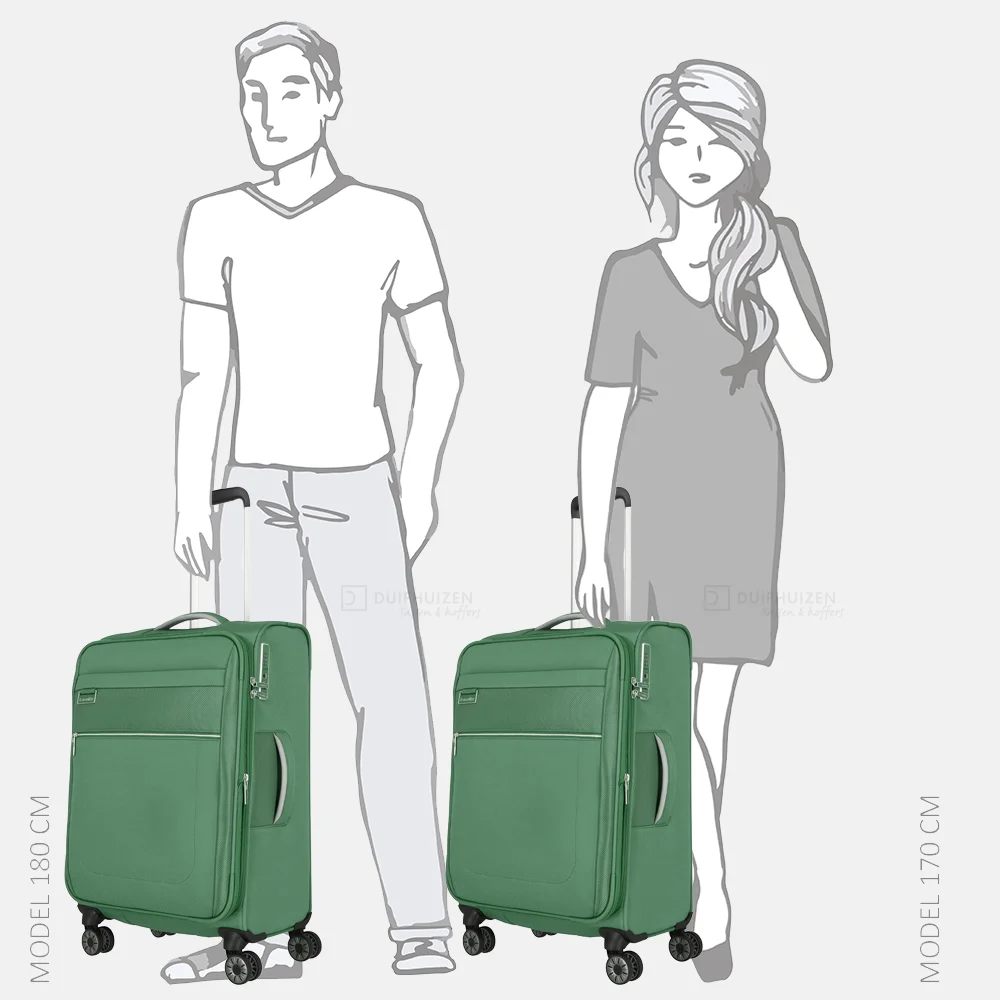 Travelite Miigo koffer 67 cm green bij Duifhuizen