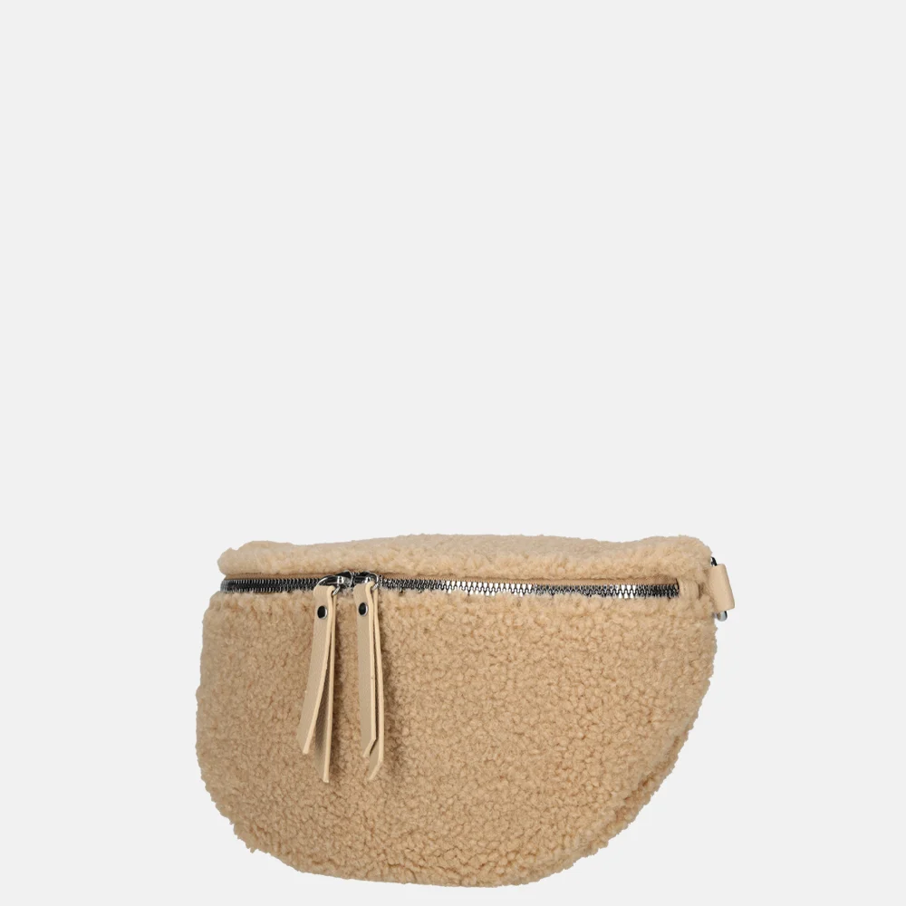 Firenze crossbody tas teddy taupe bij Duifhuizen