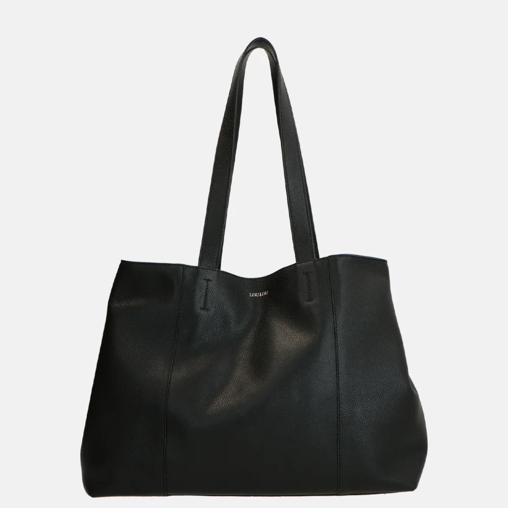 Loulou Essentiels Valerie shopper black bij Duifhuizen