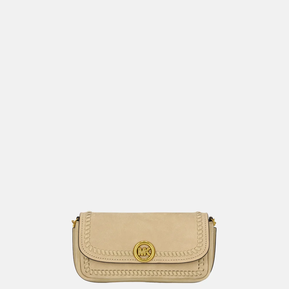 Michael Kors Nolita chain crossbody tas S khaki bij Duifhuizen