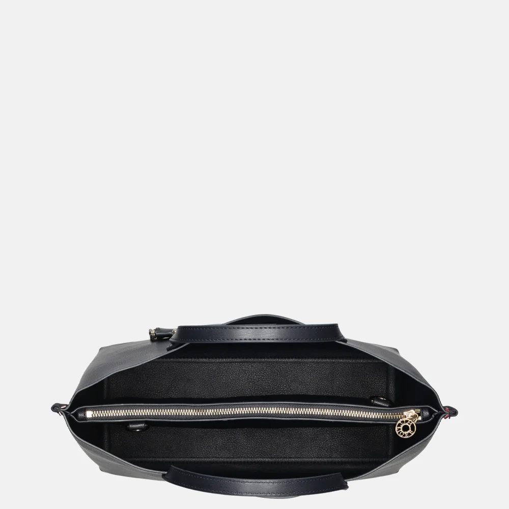 Tommy Hilfiger Distinct Satchel Corp handtas blue bij Duifhuizen