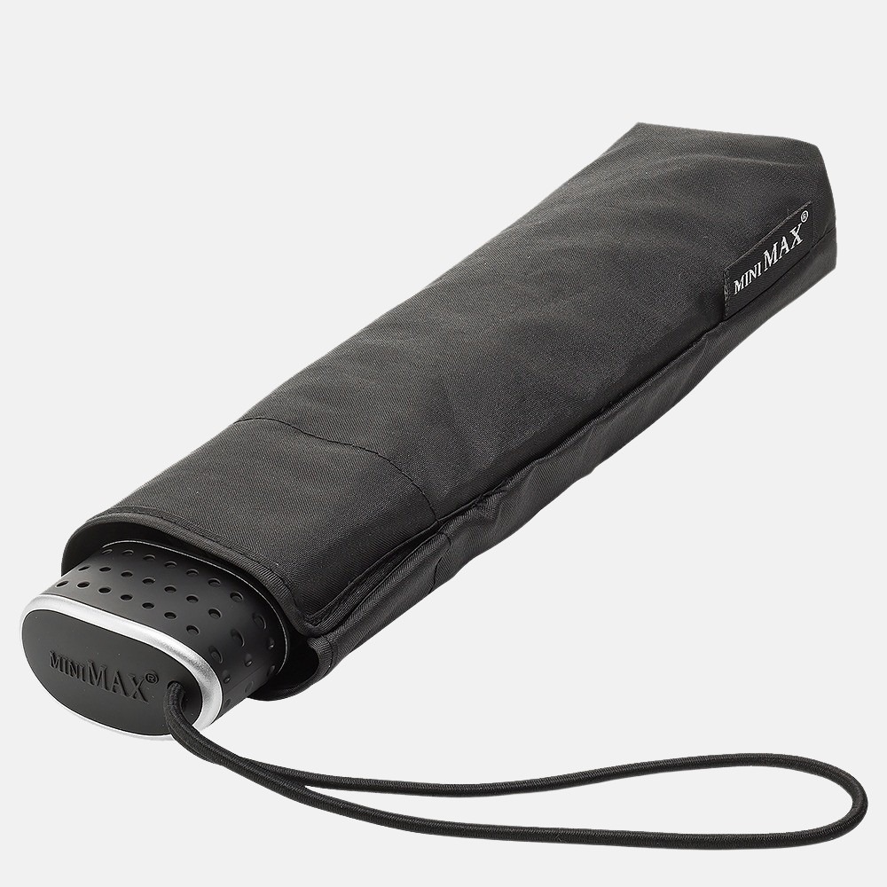 Impliva opvouwbare paraplu basic black bij Duifhuizen