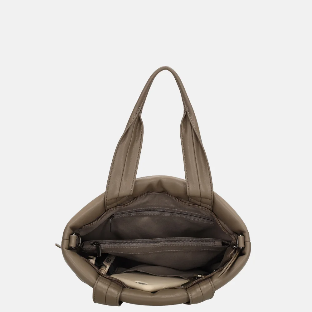 Zebra Trends Evie handtas taupe bij Duifhuizen
