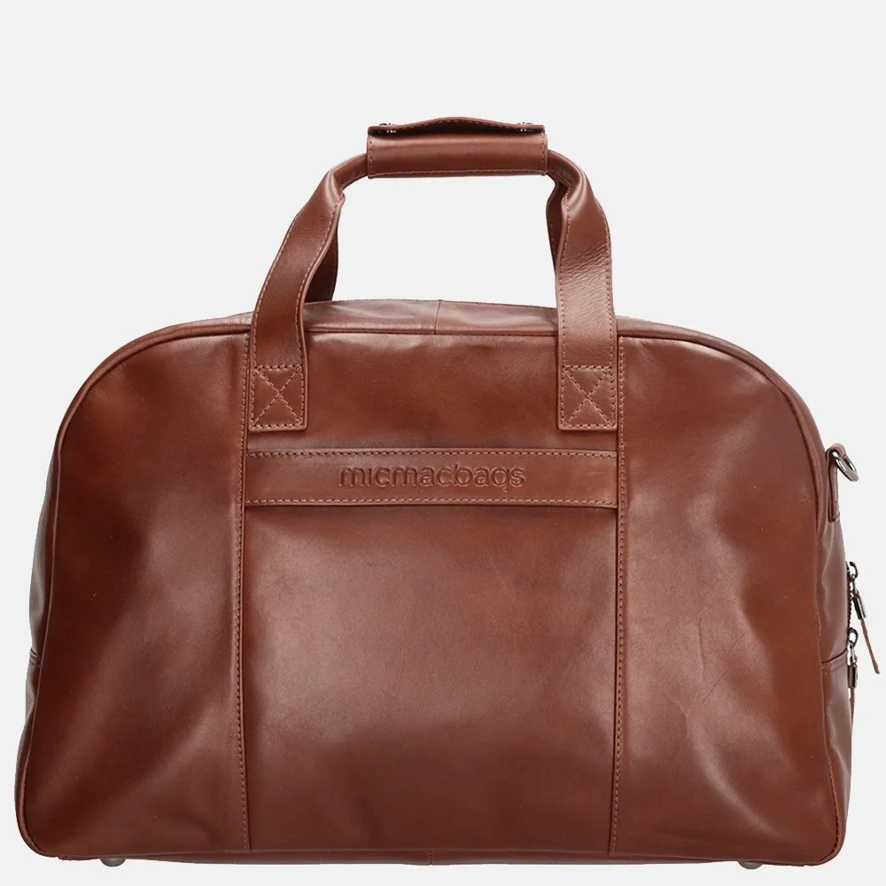 Micmacbags Le Mans weekendtas cognac bij Duifhuizen