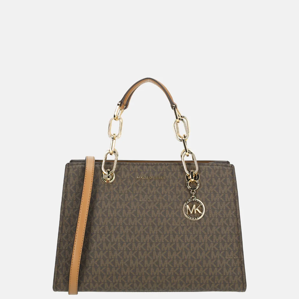 Michael Kors Cynthia handtas M brown/acorn
