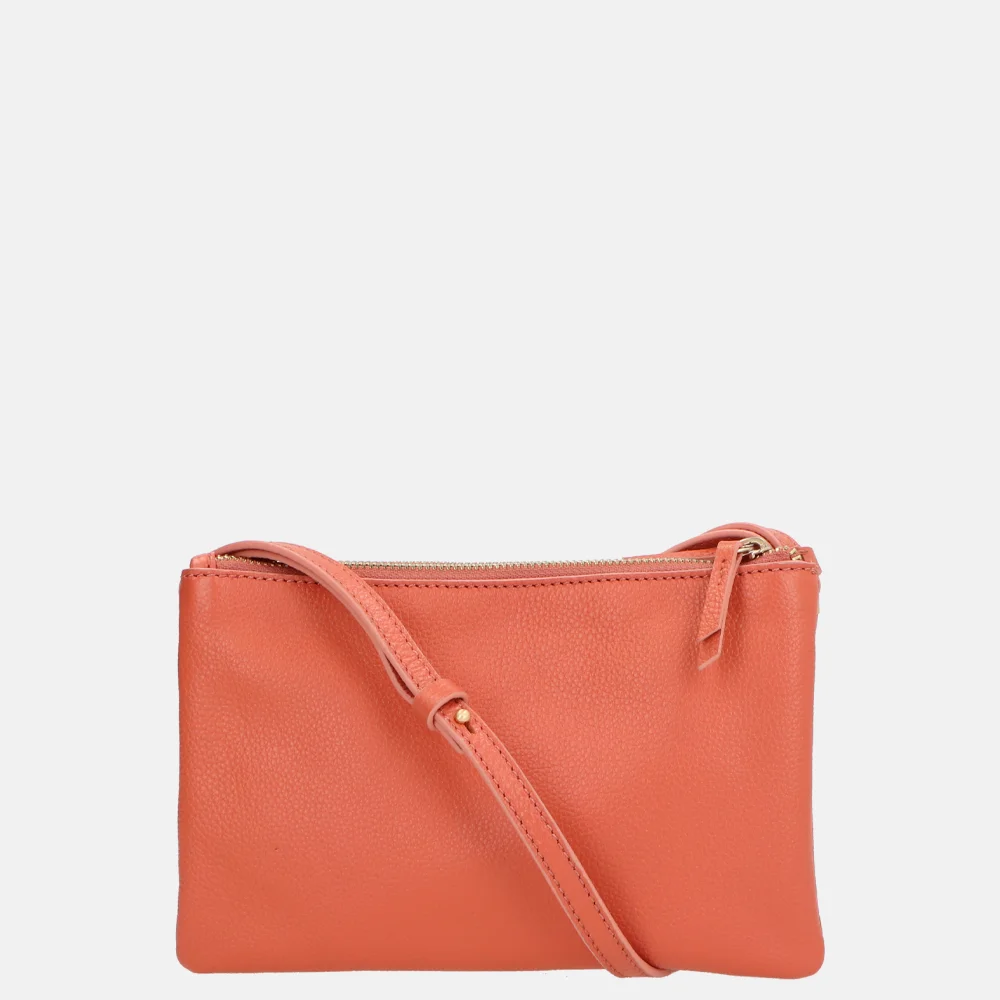 Loulou Essentiels Camille crossbody tas apricot bij Duifhuizen