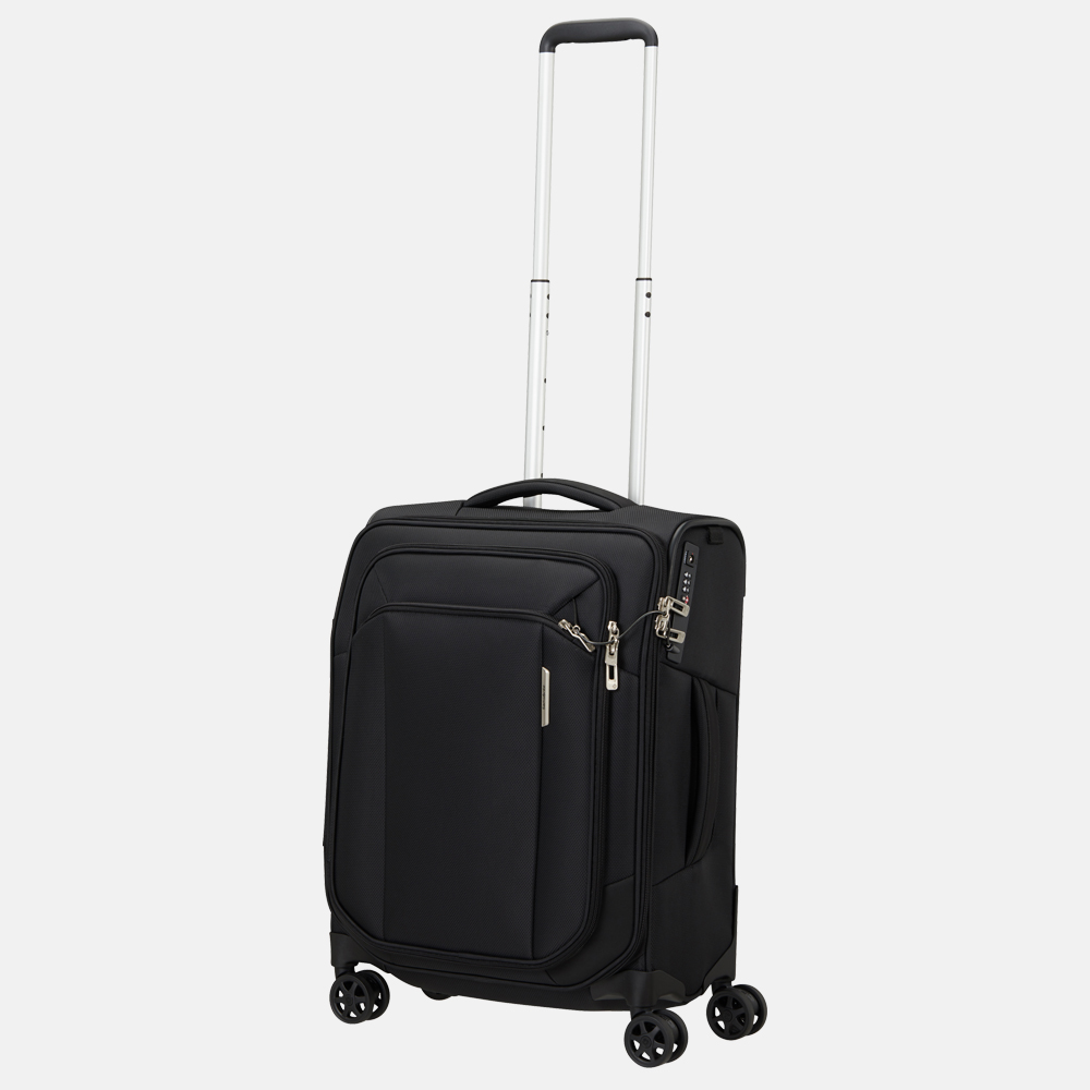 Samsonite Respark Strict handbagage koffer 55 cm ozone black bij Duifhuizen