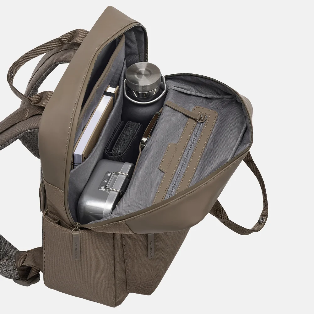 Kapten & Son Bergen Pro rugzak walnut bij Duifhuizen