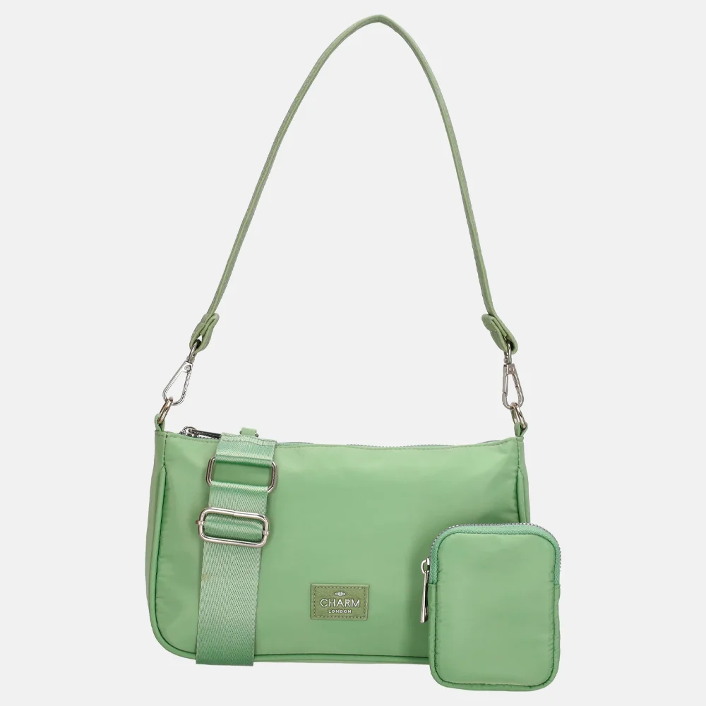 Charm London crossbody tas mint bij Duifhuizen