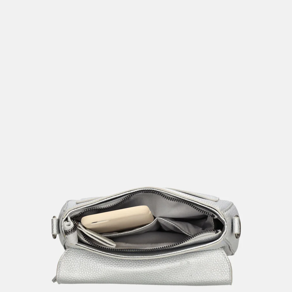 Charm London crossbody tas silver bij Duifhuizen