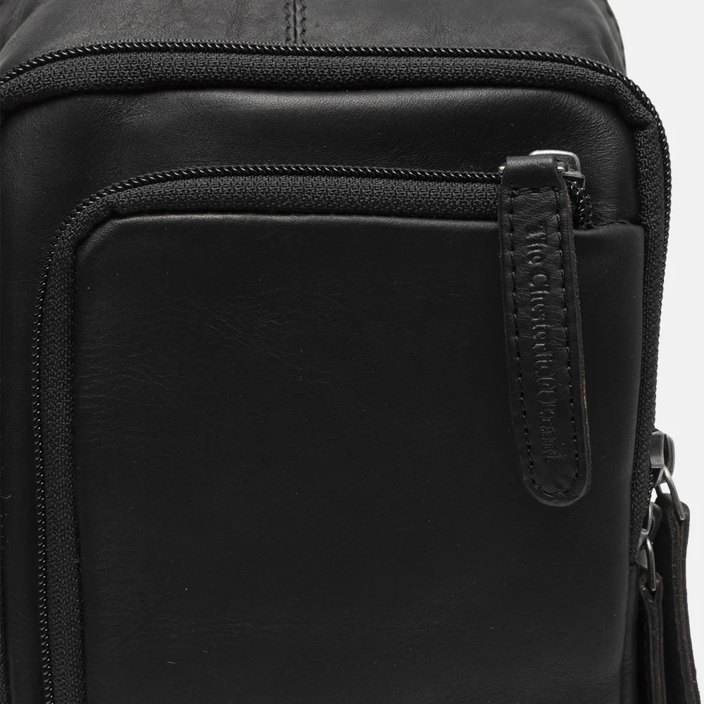 Chesterfield Riga crossbody tas black bij Duifhuizen