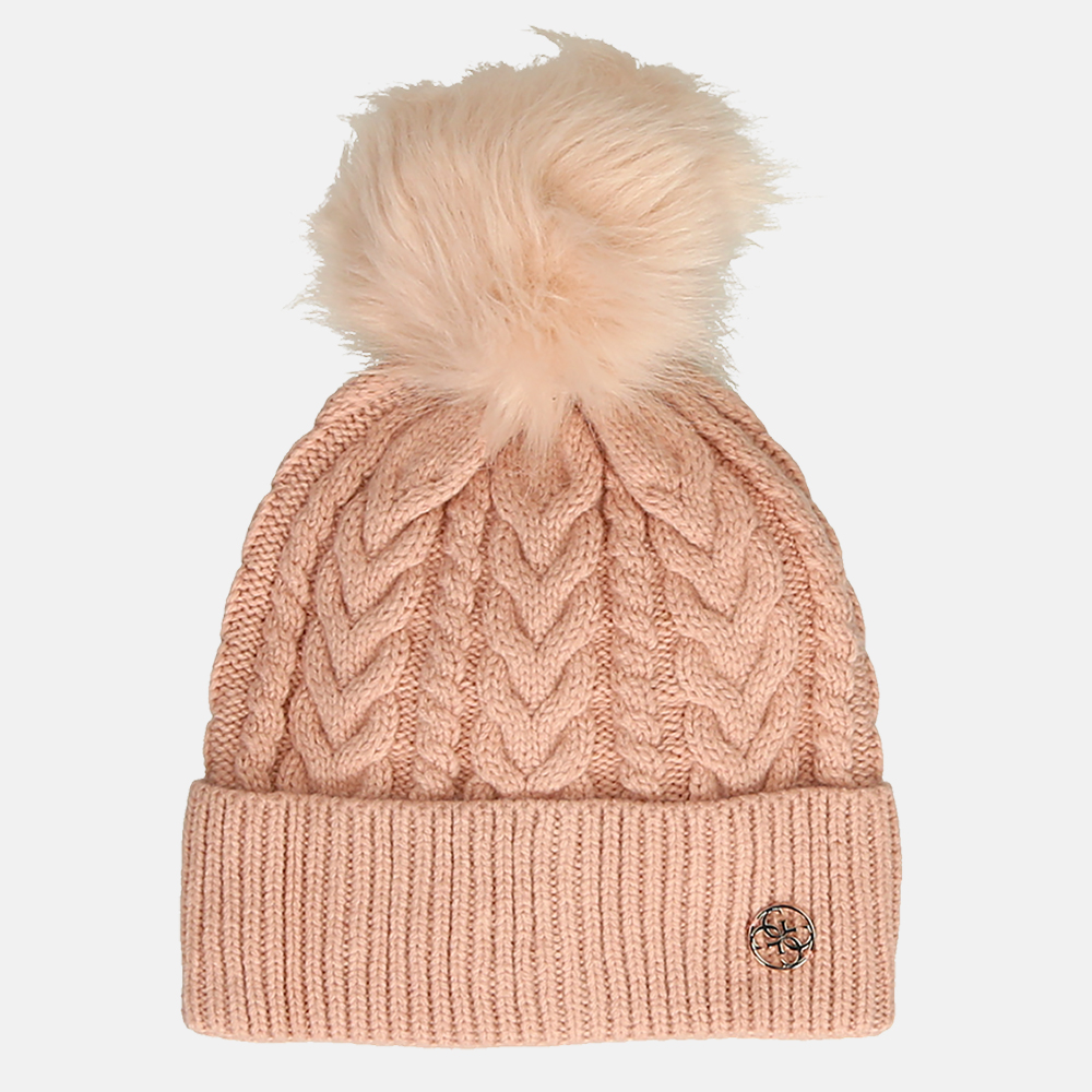 Guess muts pompom misty rose bij Duifhuizen