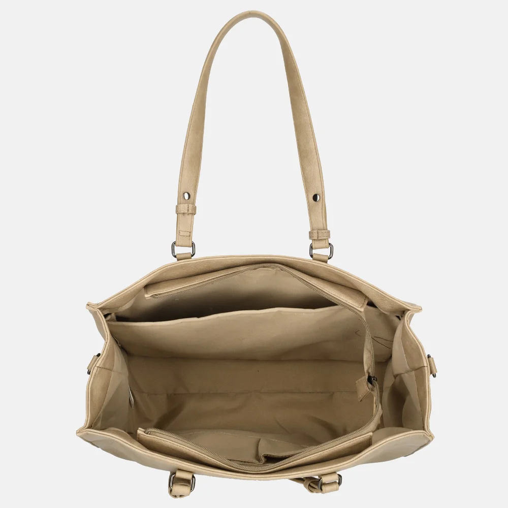 Enrico Benetti Lily shopper 15 inch zand bij Duifhuizen