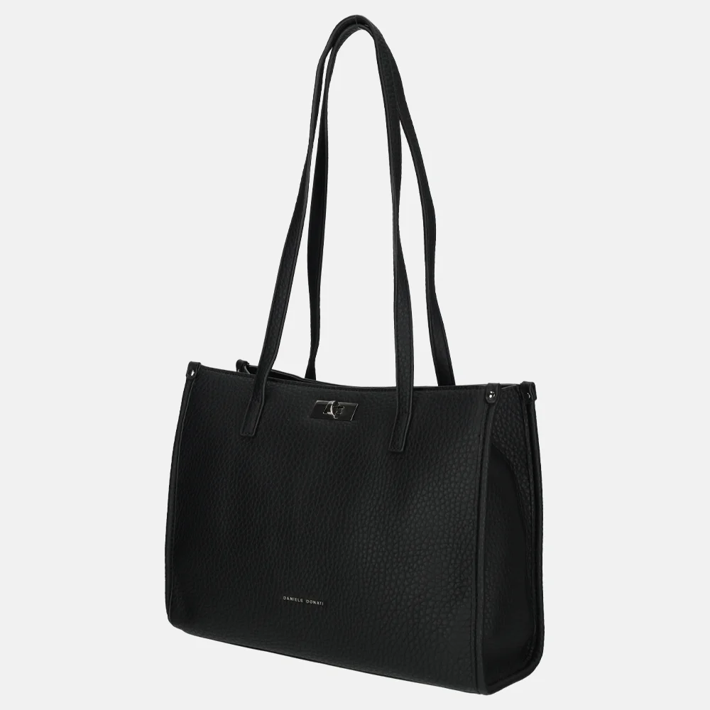 Daniele Donati shopper black bij Duifhuizen