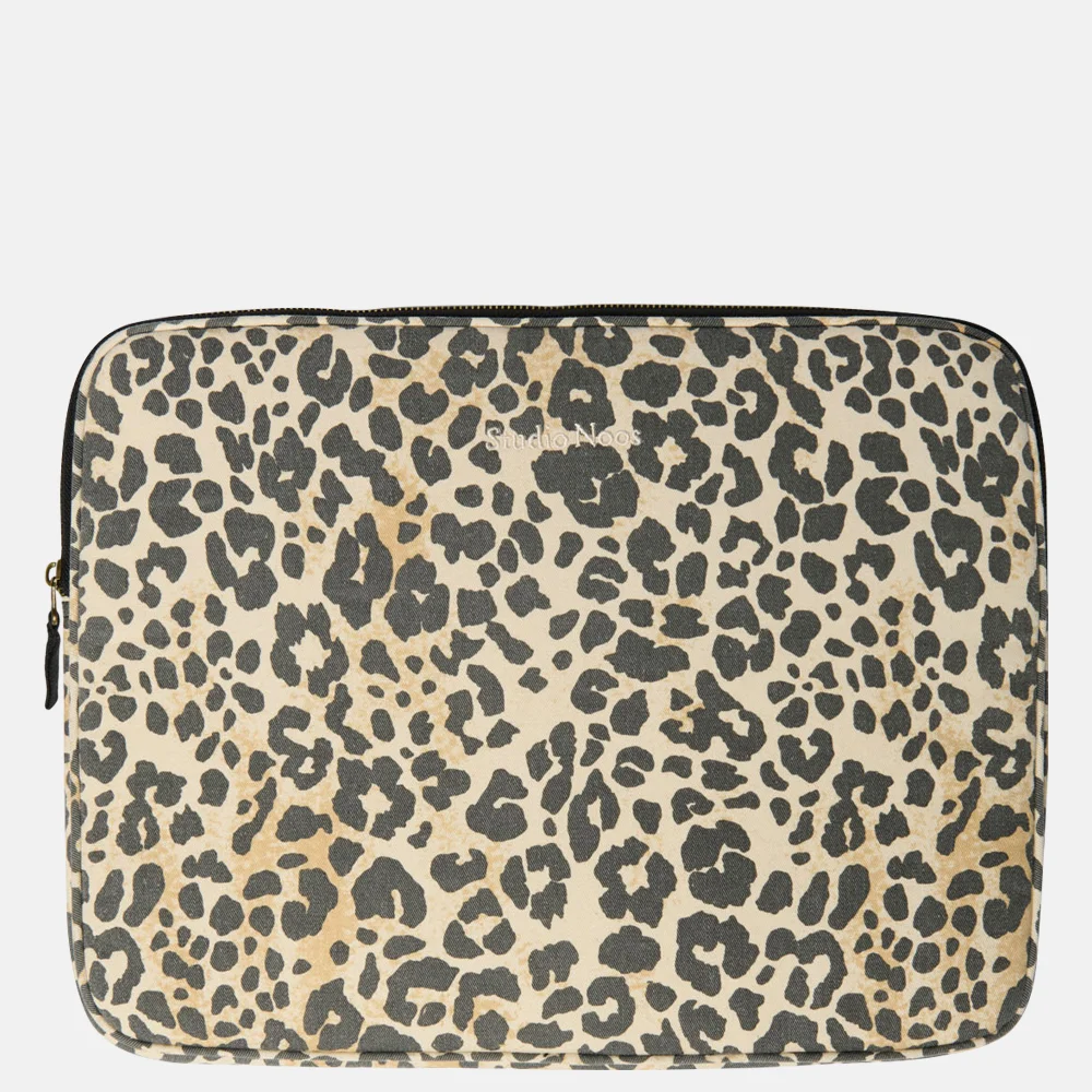 Studio Noos Soft Cotton laptophoes 13 inch leopard bij Duifhuizen