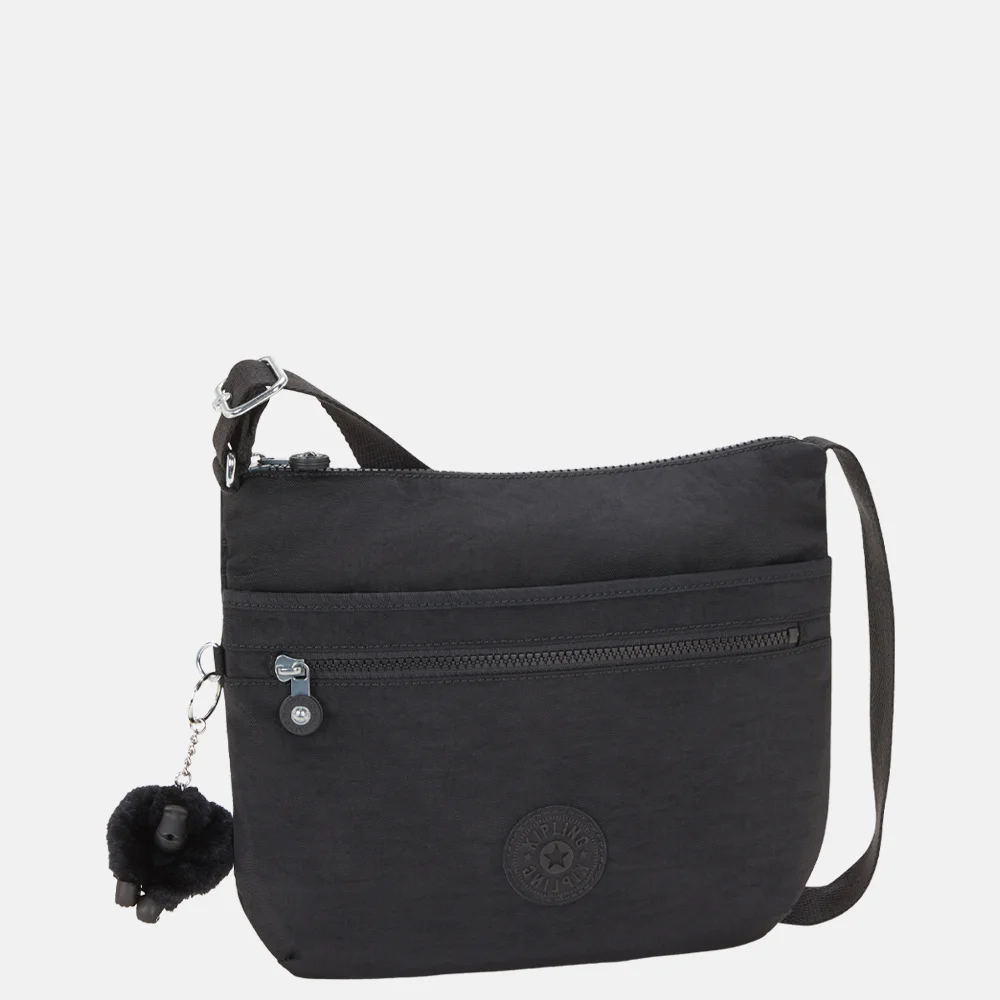 Kipling Arto schoudertas black noir bij Duifhuizen