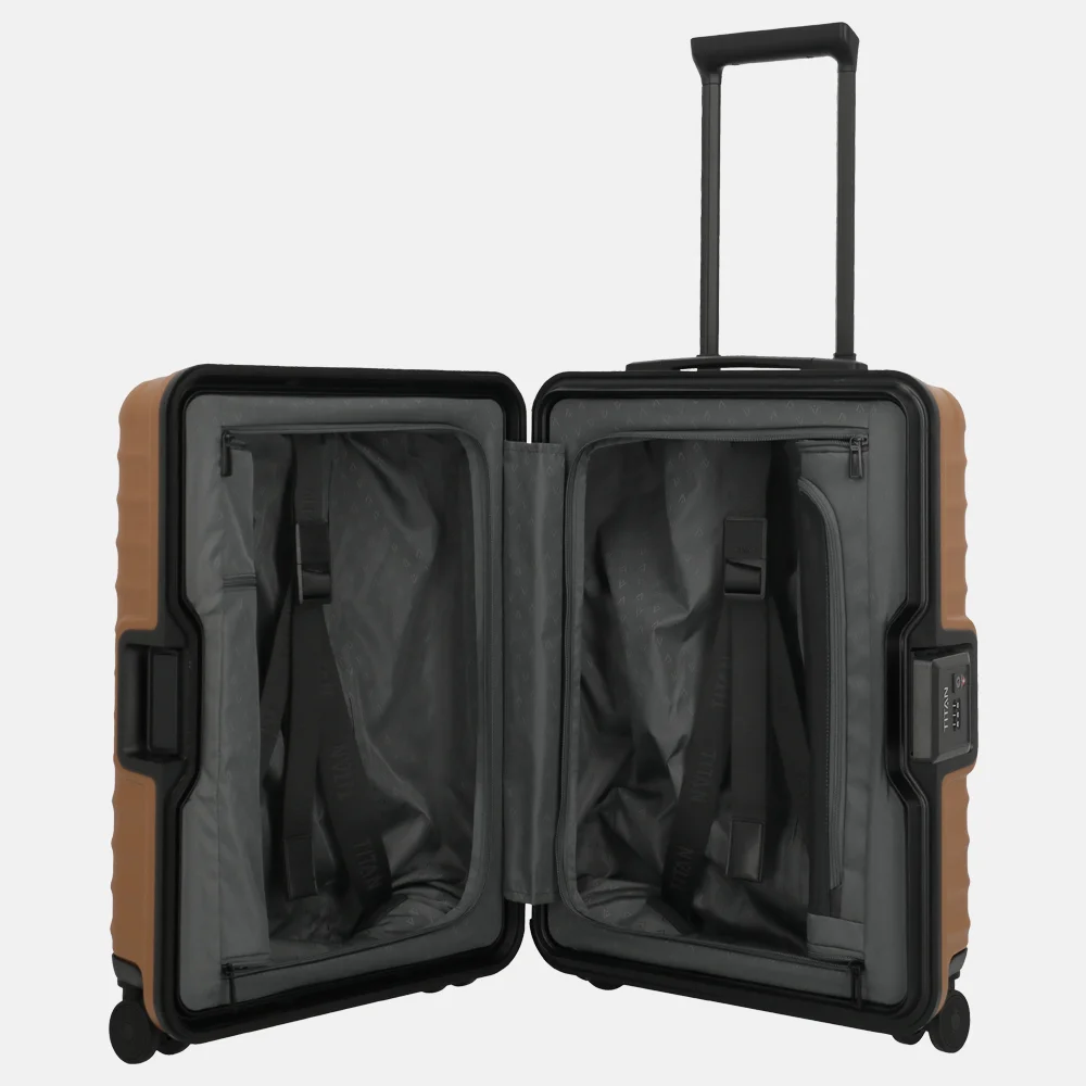 Titan Overseas handbagage koffer 55 cm canyon bronze bij Duifhuizen