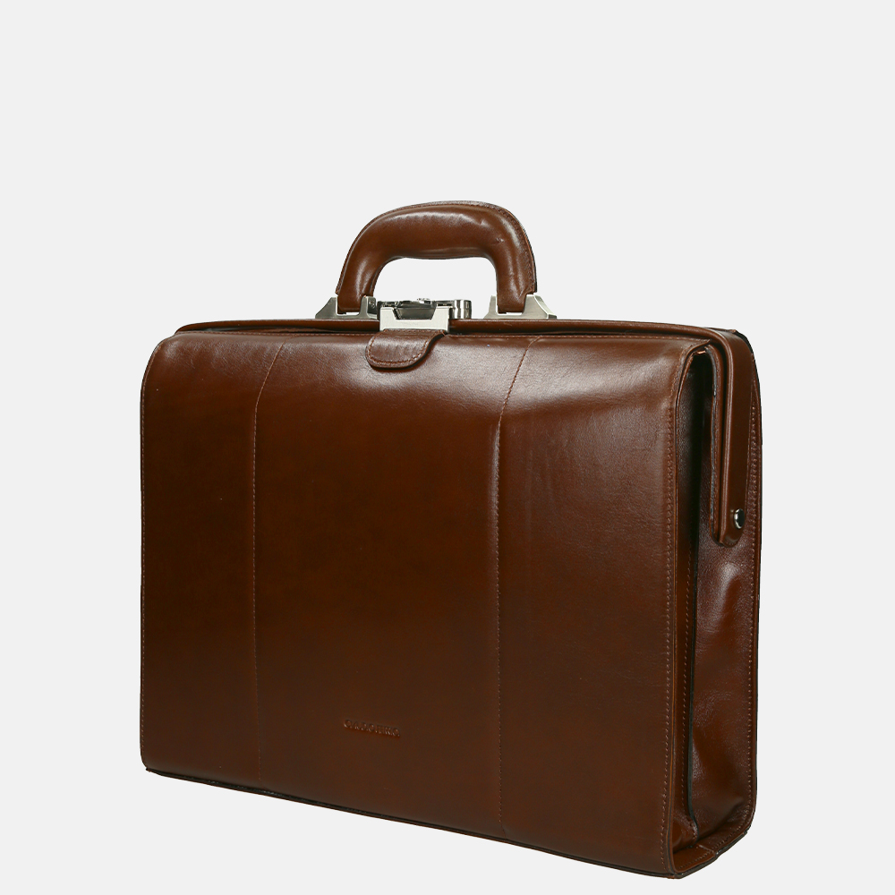 Claudio Ferrici Classico dokterstas 13.3 inch brown bij Duifhuizen