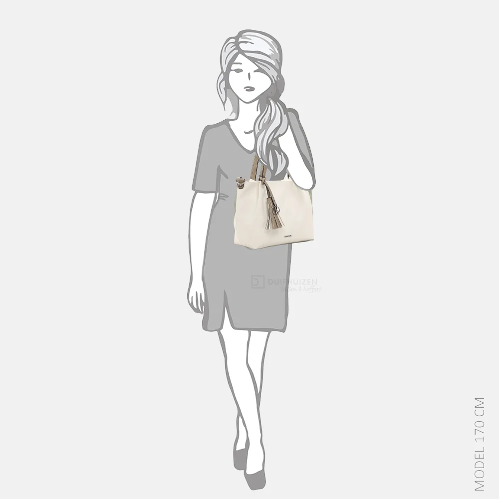 Emily & Noah Elke shopper beige bij Duifhuizen