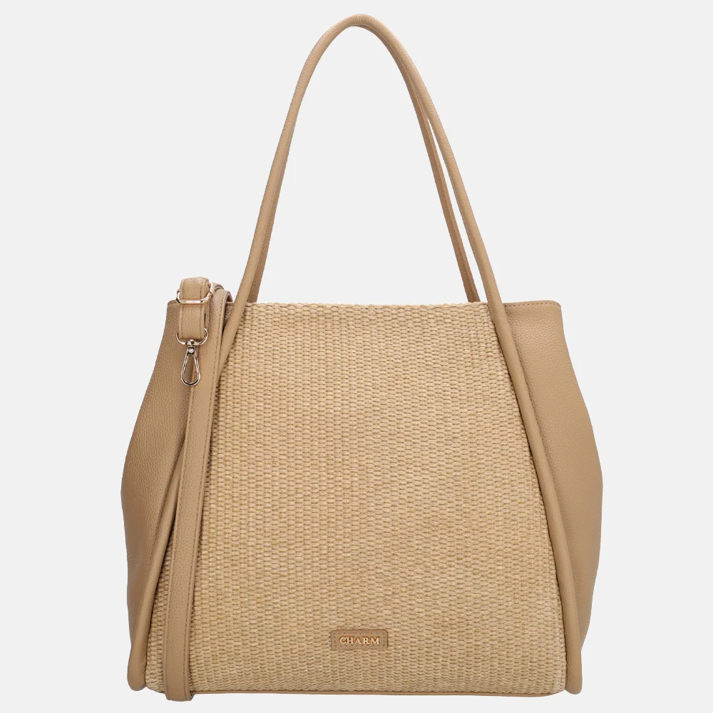 Charm London Paris shopper riet lichttaupe
